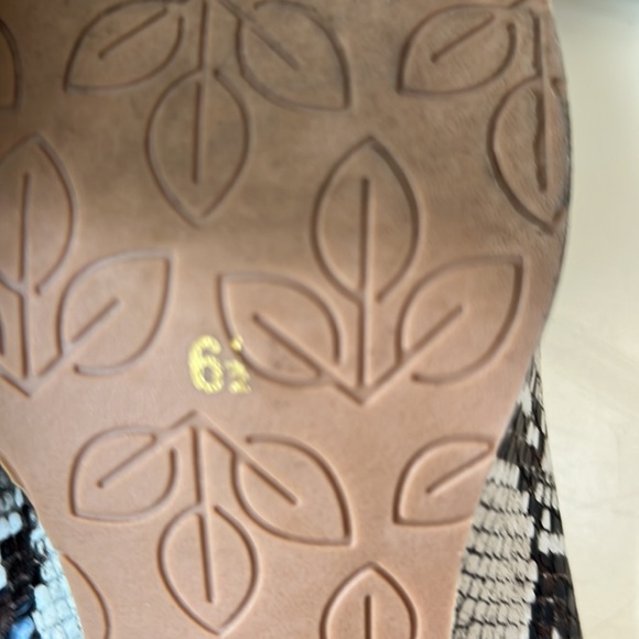 Melrose Avenue women’s vegan slip on mules with snakeskin print size 6.5 - Picture 5 of 8